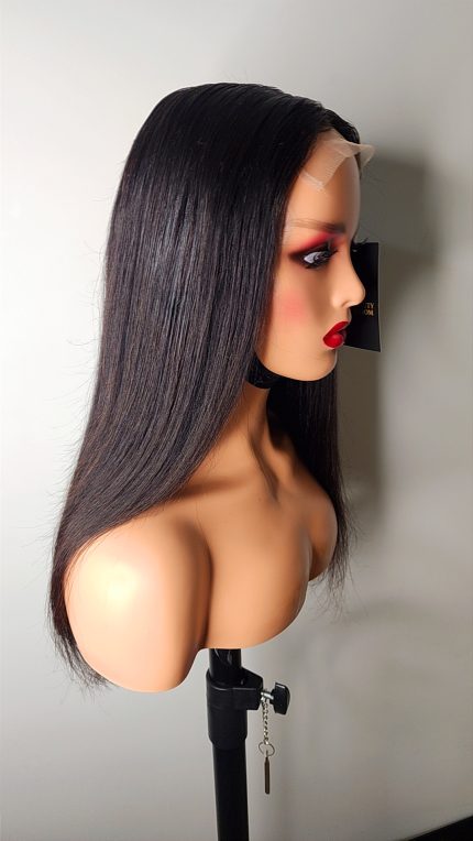 18" Ally straight human hair wig